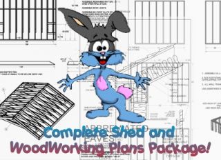 Custom Design Shed Plans, 12x20 Gable Backyard, Complete Shed Plans