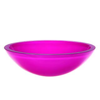 Decolav Round 19mm Glass Vessel in Painted Pink