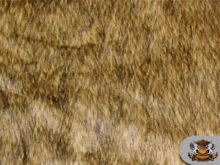 Faux Fur Long Pile DESSERT WOLF Fabric 64 Wide Sold by the Yard