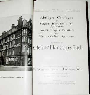Unlisted Allen & Hanburys Surgical Medical Instrument Cataloge