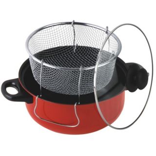 Gourmet Chef 4 5 Quart Non Stick Deep Fryer with Frying Basket and