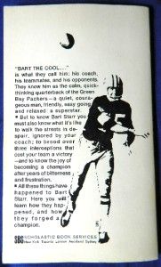 1970 Bart Starr Softcover Book John Devaney TK1098 Green Bay Packers