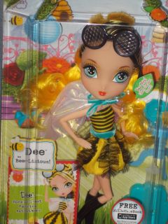 New Spin Master La Dee Da Garden Tea Party Doll Dee as Bee Licious