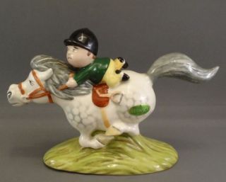 Pony Express 1st Variation Beswick Thelwell Figurine Boy Horse 1983 89