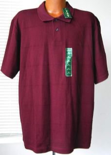 David Taylor Collection Mens Burgundy Cotton Golf Polo Shirt Size XL