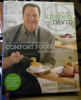 In The Kitchen With David Cookbook/  David Venable w/bonus /signed