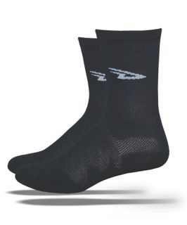  DeFeet Socks D Logo Black 5' Cuff Levitator 1P