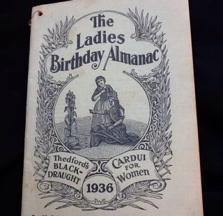  The Ladies Birthday Almanac Woodburn Pharmacy Dawson Springs KY