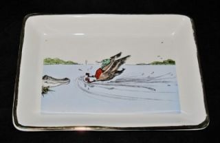 Dresser Tray Dish Bowl from Delano Studios Duck Gator