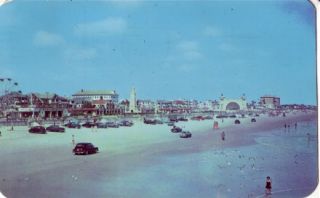 1951 Vintage Beach Scene Daytona Beach FL