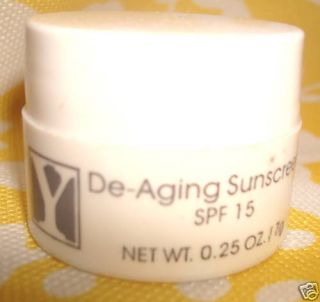 Diane Young Y de Aging Sunscreen SPF 15 New 25oz