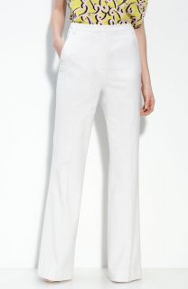 Diane von Furstenberg Simca Wide Leg White Pants 0 2 NEW