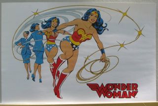 Diana Prince Is Wonder Woman Pin Up Poster DC