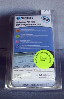 Brand New Dice Electronics I FM RDS iPod Connector