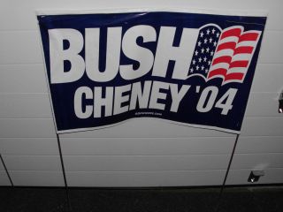 Bush Cheney 2004 Presidential Election Poly Bag Yard Sign without