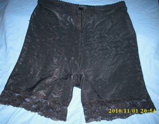 Delta Burke BLACK size 1X 8 Jacquard Panty Smoother Control Girdle