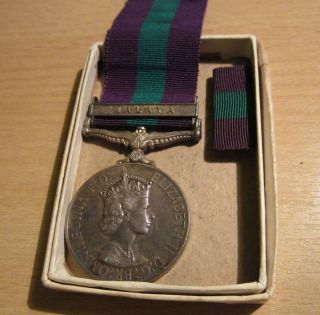  Service Medal Malaya 2nd Lieutenant K L Denham Royal Engineers