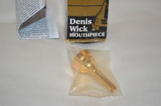 Denis Wick 4 Gold Plated Cornet Mouthpiece Made in New England