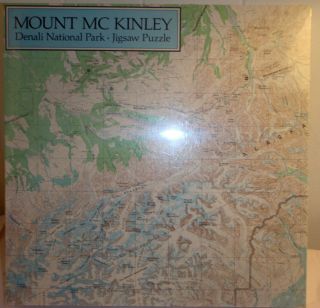 Denali McKinley Alaska Topographic Map Puzzle Jigsaw USGS National