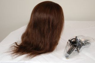 Debra 21 Cosmetology Mannequin Head 100% human hair w/ FREE clamp by