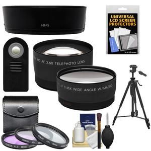 Essentials Bundle Kit for Nikon D3100 D3200 D5100 Digital SLR Camera