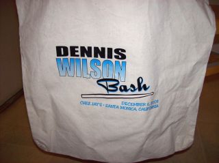 The Beach Boys DENNIS WILSON BASH EVENT 2003 COMMEMORATIVE BOAT BAG