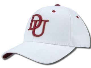 Denver University Du Pioneers White Flex Fit Fitted Hat Cap M L New