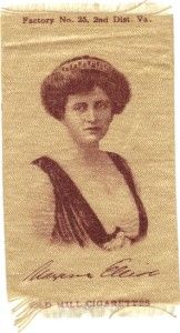 Old Mill Actress Tobacco Silk Cigarettes Maxine Elliott (1868 1940