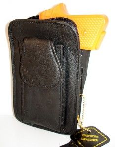 Leather Gun Concealment Holster Pack for Ruger LCP 380