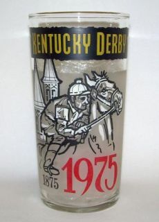 Kentucky Derby Official Glass 101 Running 1975