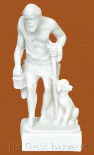 Diogenes Greek Alabaster Marble Statue New Original and Classic Figure