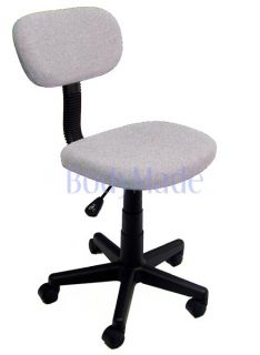 New Grey Gray Fabric Home Office Chair w Ergonomic Back