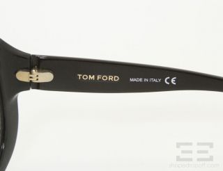 Tom Ford Black Large Round Frame Veronique Sunglasses TF82
