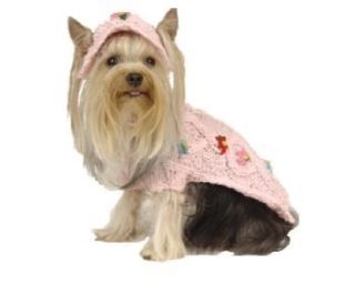 Maxs Closet Pet Dog Clothing Designer Dog Sweater Pink Yorkie Poodle