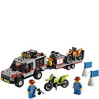 Lego City 4433 Dirt Bike Transporter Set 2 Mini Figures 201 Pcs Age 5