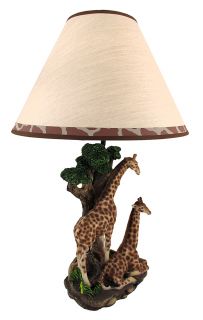 97365 giraffe desk table lamp african safari 4H