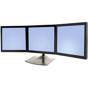 New Ergotron DS100 Triple Monitor Desk Stand 33 323 200 Free Shipping