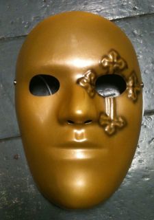 Hollywood Undead Danny Boy Mask Fancy Dress Dannyboy Gold New Duece