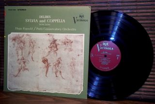 RCA Victrola Stereo EP Delibes Sylvia Coppelia 1S 2S
