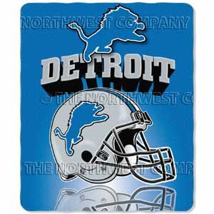 NFL Detroit Lions Football Sports Fleece Fabric Throw