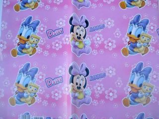 Disney Babies Party Wrapping Paper Gift Minnie Minnie
