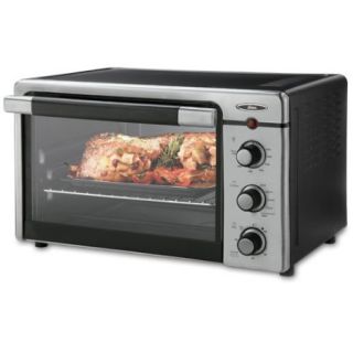  Slice Convection Toaster Oven, Brushed Stainless Steel/Black
