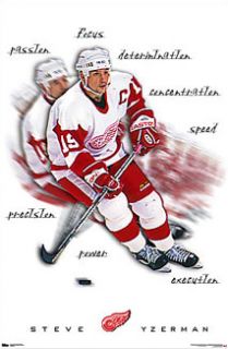 Steve Yzerman Inspiration Detroit Red Wings 2000 Poster