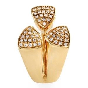 new authentic di modolo 18k yellow gold diamond ring