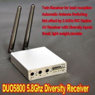  RX 5 8GHz Diversity Receiver Wireless AV FPV Diversity Receiver