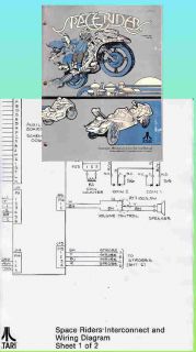 SPACE RIDERS 1978 Arari Pinball Service Manual & Wiring Diagrams
