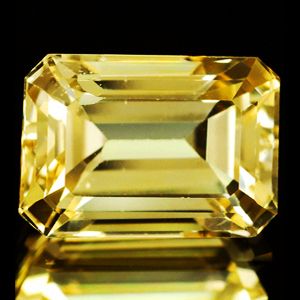 12 90 Cts EXCELLENT DIAMOND LUSTER NATURAL YELLOW ZIRCON EMERALD