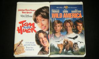 Jonathan Taylor Thomas 2 Adventure VHS Movies Set Wild America Tom and