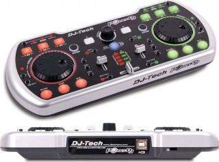 DJ TECH POKETDJ Compact Portable USB DJ software Controller