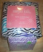 Morgan Kids Wild One Comforter Sheets Set New Twin Zebra Hearts